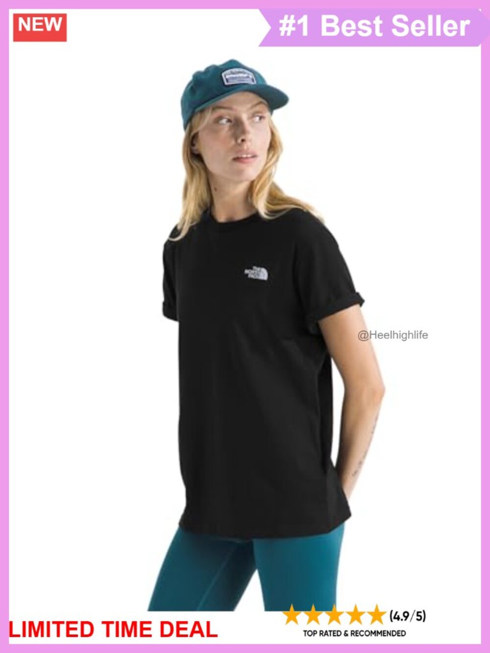 Relaxed Fit Cotton Tee Short Sleeve Crew Neck Embroidered Logo T-Shirt